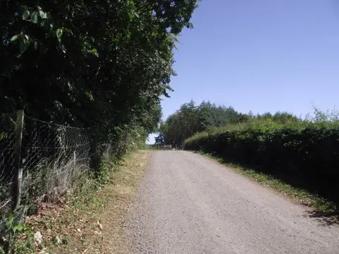 NU1911 : Access road to Lionheart station