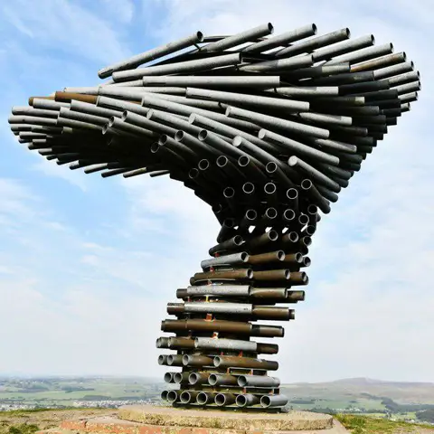 Image shared for Thieveley Pike, The Singing Ringing Tree loop from Holme Chapel