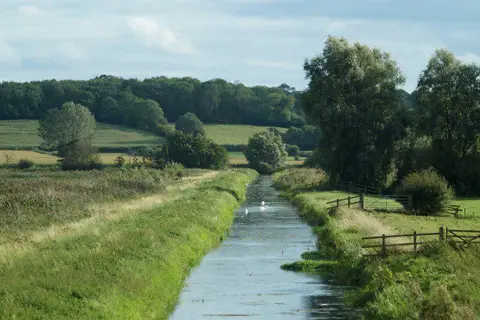 ST4539 : South Drain, Ham Wall