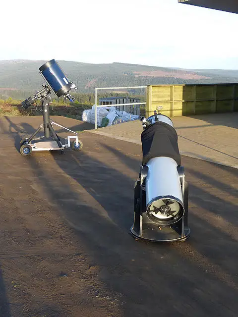 NY6093 : Telescopes at Kielder Observatory