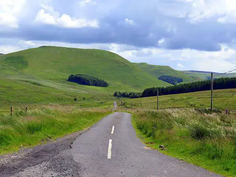 NT7514 : Minor road at Pennymuir