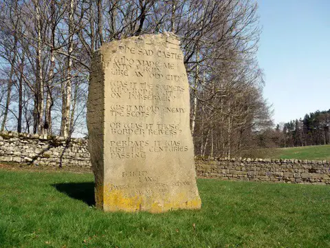 NT9204 : 'The Sad Castle' memorial stone