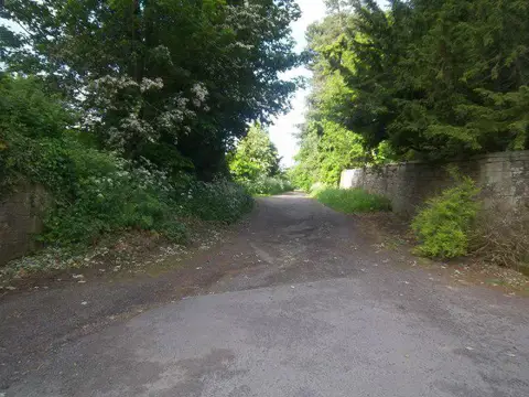 NU1713 : Bridleway by the wall