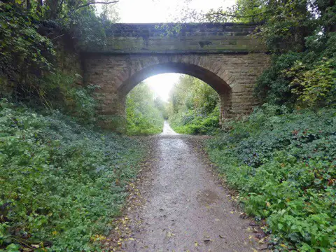SE3849 : Bridge over former railway track to Spofforth