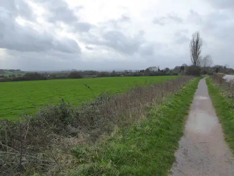 ST2926 : Open field between canal and railway