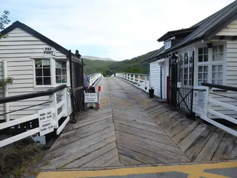 SH6918 : Penmaenpool Toll Bridge over the Afon Mawddach