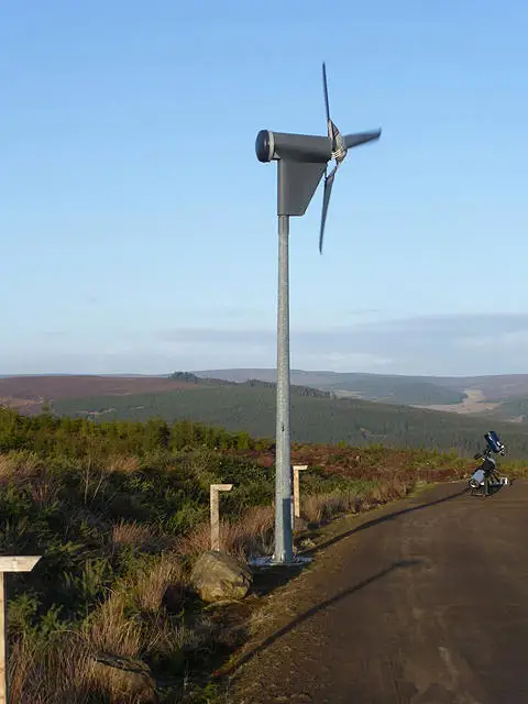 NY6093 : Wind turbine, Kielder Observatory
