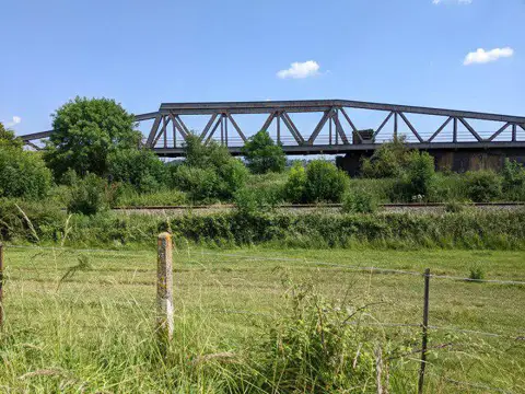 ST3027 : Railway bridge and tracks at Cogload Junction