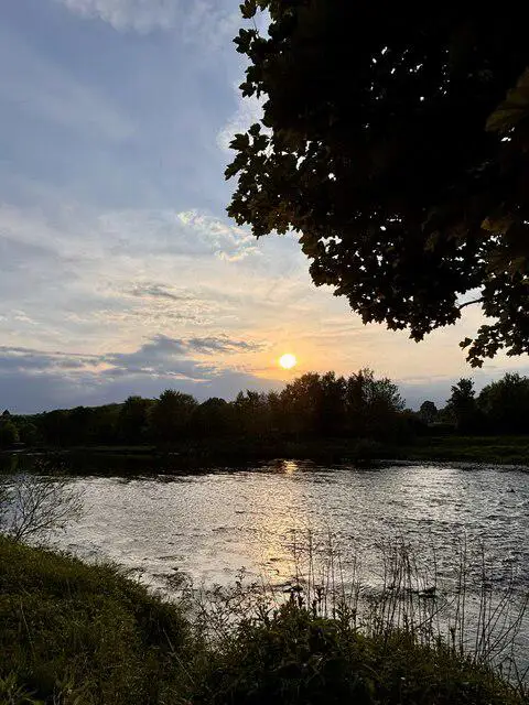 NT5134 : Last Light on the River Tweed at Tweedbank 