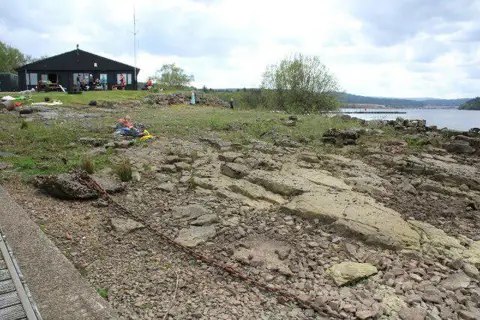 NY6986 : Shore at Kielder Water Sailing Club