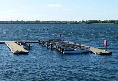 SP4669 : Fishing boats at Draycote Water