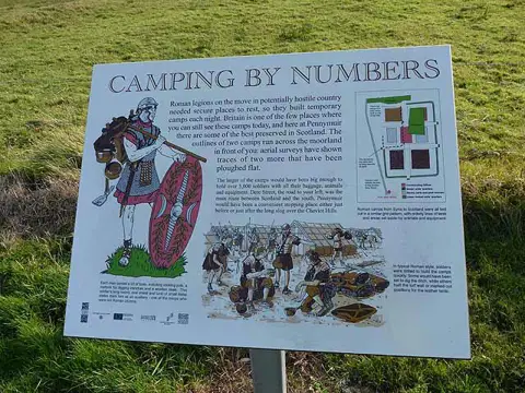 NT7514 : "Camping by numbers", Pennymuir