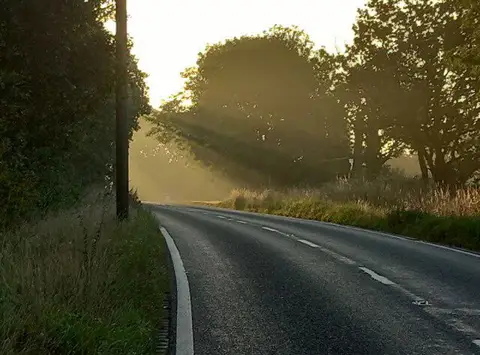 TQ2898 : Early morning light, Ferny Hill
