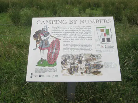 NT7514 : Information sign at Pennymuir