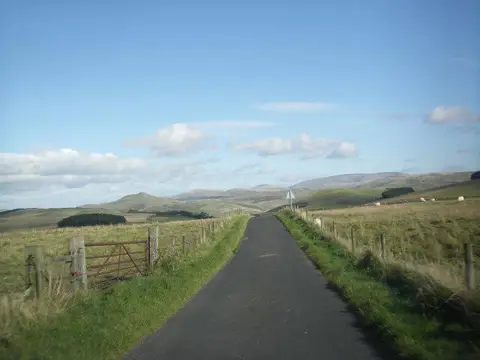 NT7418 : Road, Whitton Edge