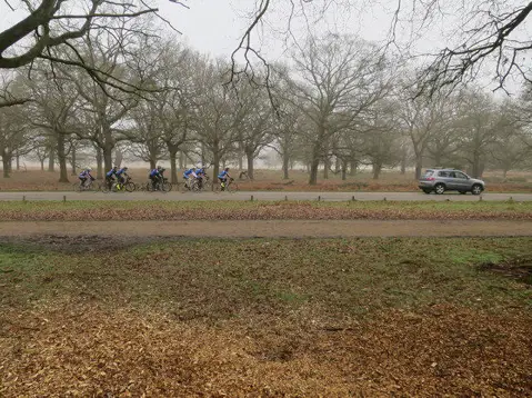 TQ1872 : Cyclists in Richmond Park