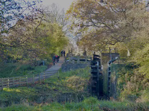 ST2788 : Cyclists by the Canal