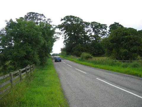 NZ0286 : B6342 near the Disused Wanney Railway Line