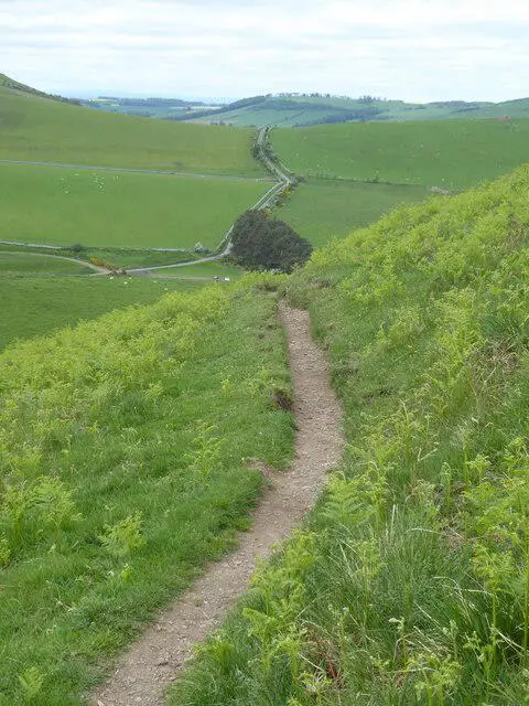 NT8427 : The Pennine Way near Green Humbleton
