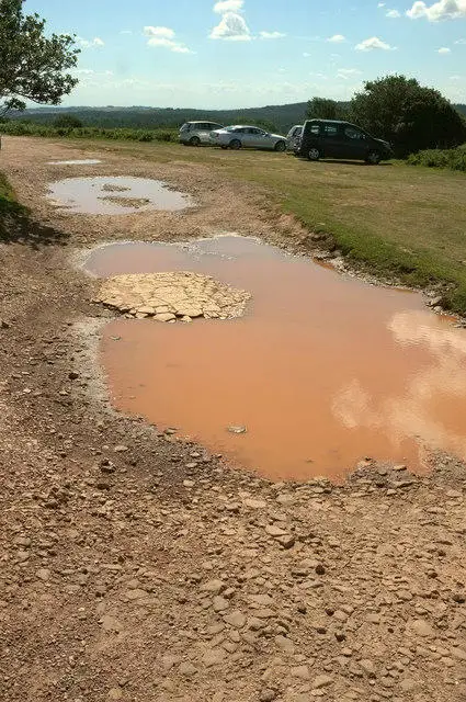 ST1538 : Puddle, Frog Hill