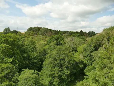 NU2111 : Looking south-west from Cawledge Viaduct