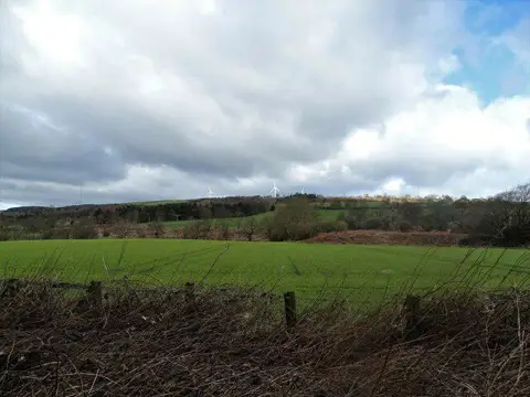 NZ2045 : Countryside view from the railway walk