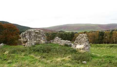 NT9304 : Harbottle Castle [3]