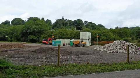 SJ9653 : Cleared land near Horse Bridge in Staffordshire