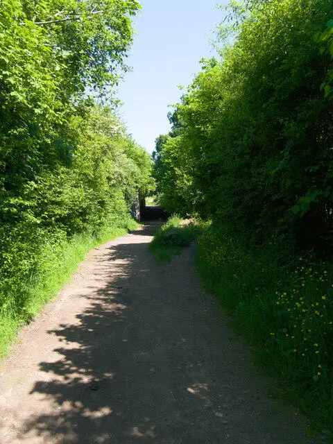 SE2127 : Warrens Lane heading to the motorway tunnel (BAT/1/50), Oakwell Hall Country Park, Birstall