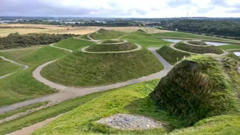 NZ2377 : View from top of Northumberlandia