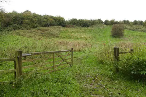 SJ8183 : Gate and field near Manchester Airport